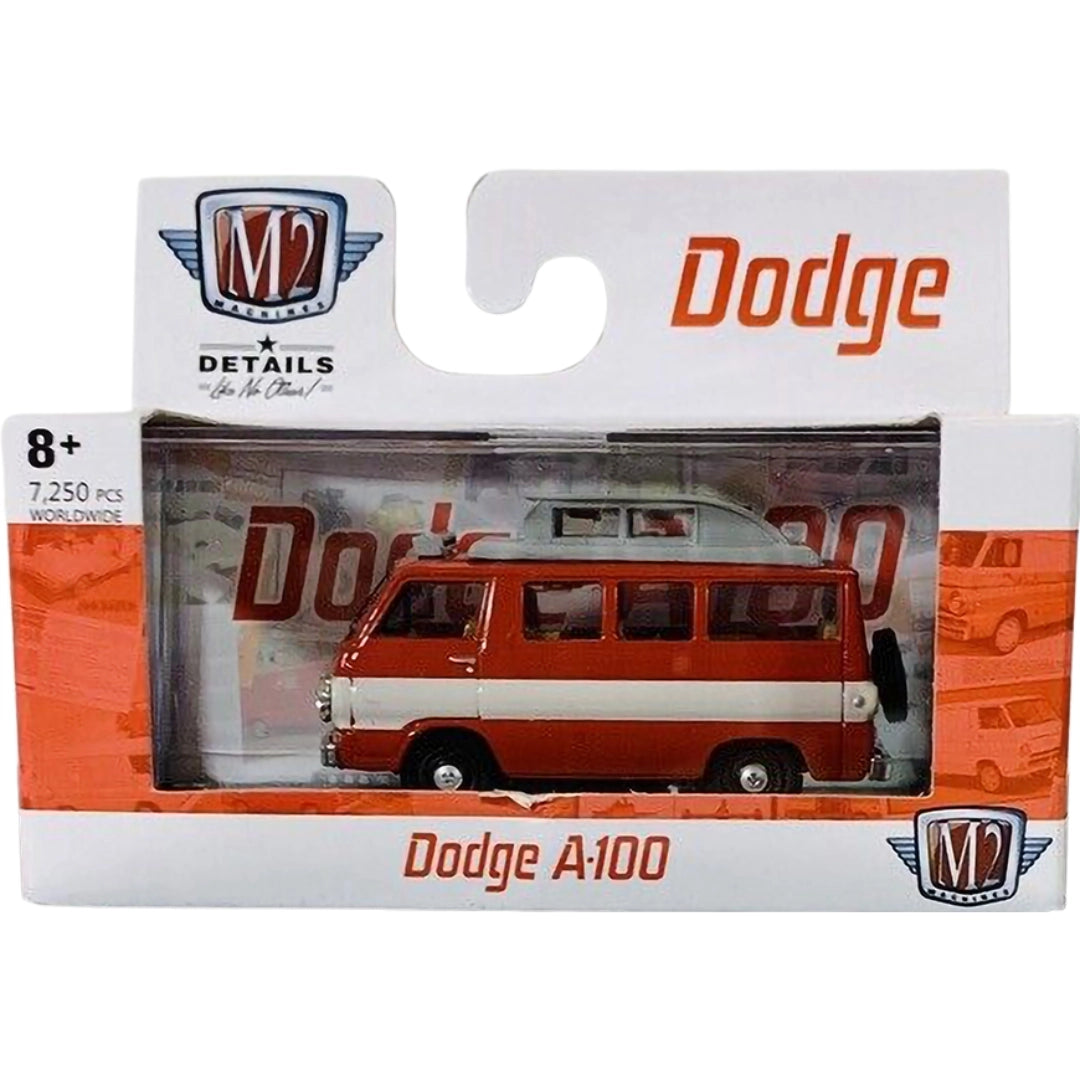1965 Dodge A100 Camper Van - Red/White (Pop-Top, Detroit-Muscle)