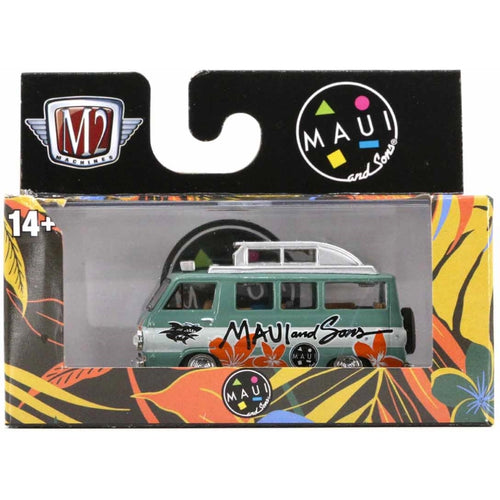 1965 Dodge A100 Camper Van - White/Green (Surf, Display Base)