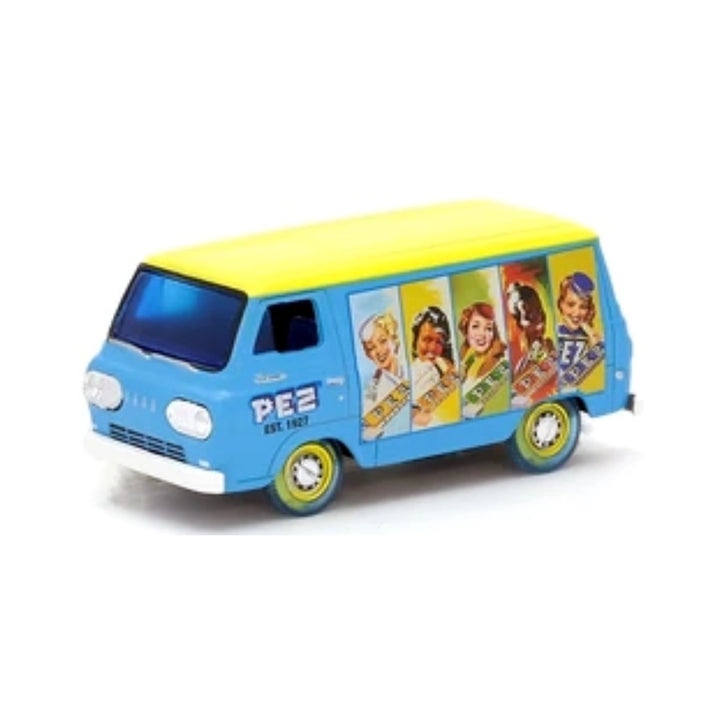 1965 Ford Econoline Delivery Van - Blue/Yellow (PEZ - Chase, Yellow Rims)