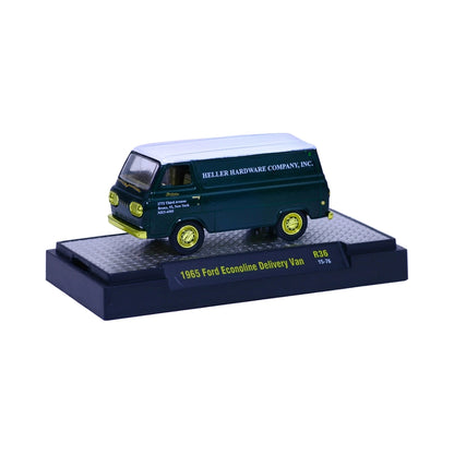 1965 Ford Econoline Delivery Van - Green/White (Miller Landscape Company Inc., Yellow Chrome - Chase, Auto-Trucks Release 36)