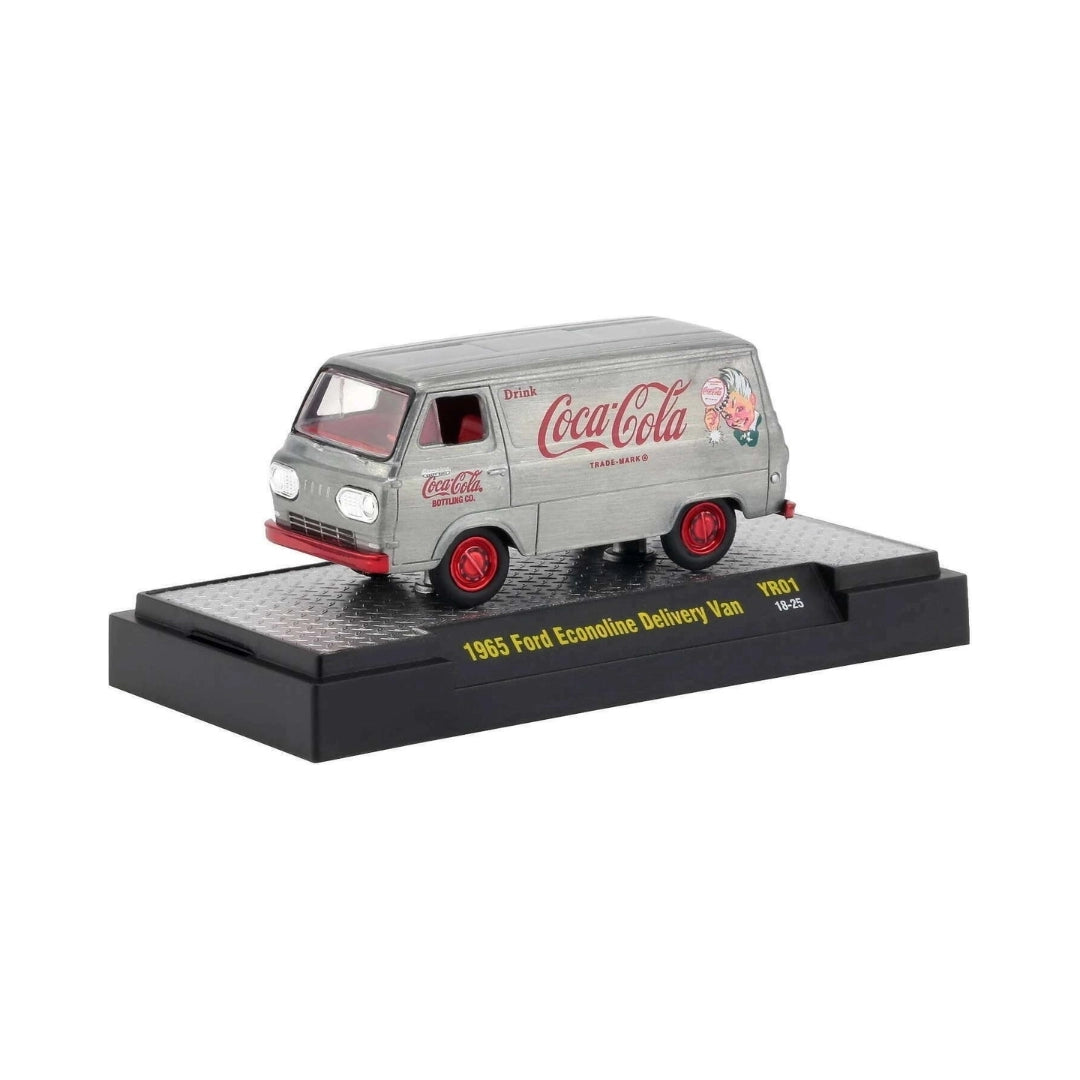 1965 Ford Econoline Delivery Van - Silver/Red (Coca-Cola - Super Chase)