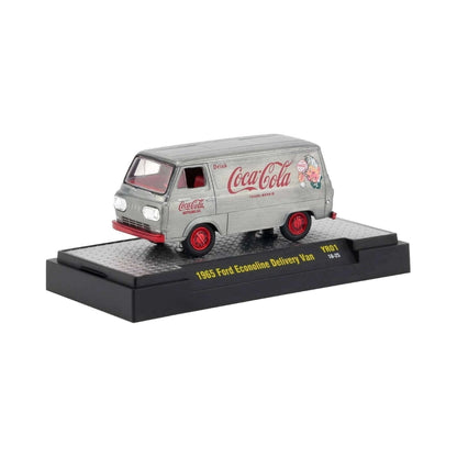 1965 Ford Econoline Delivery Van - Silver/Red (Coca-Cola - Super Chase)
