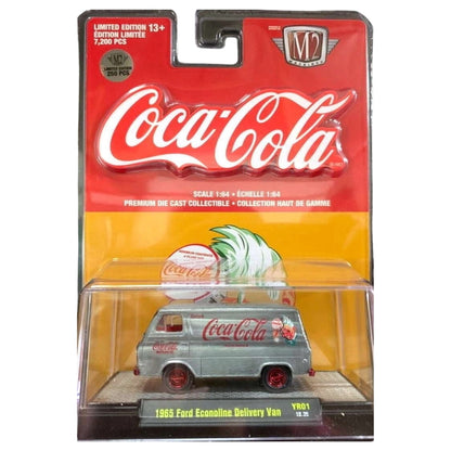 1965 Ford Econoline Delivery Van - Silver/Red (Coca-Cola - Super Chase)
