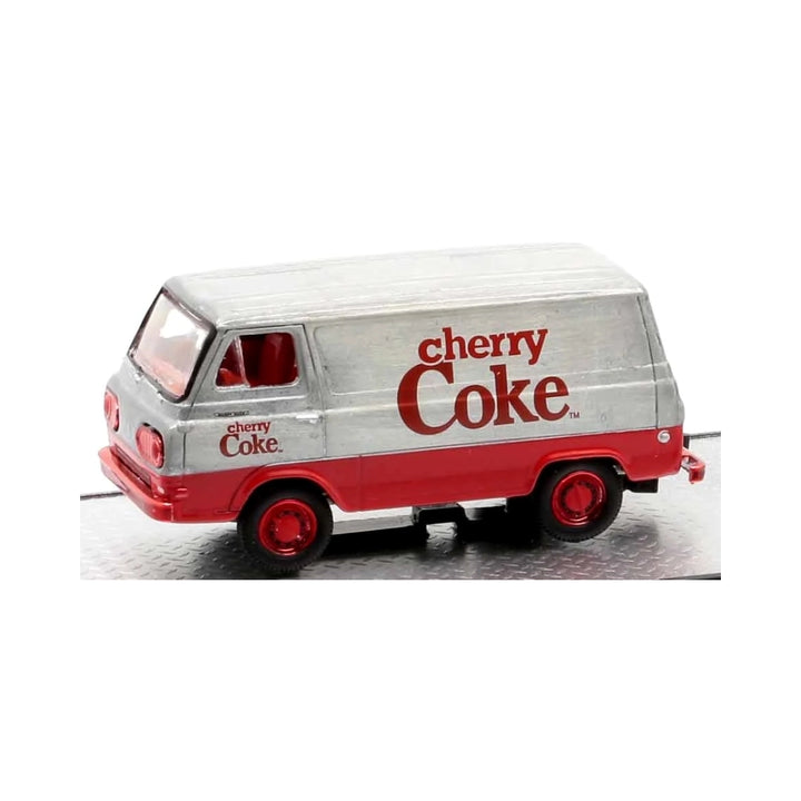1965 Ford Econoline Delivery Van - White/Red (Cherry Coke, Red Rims)
