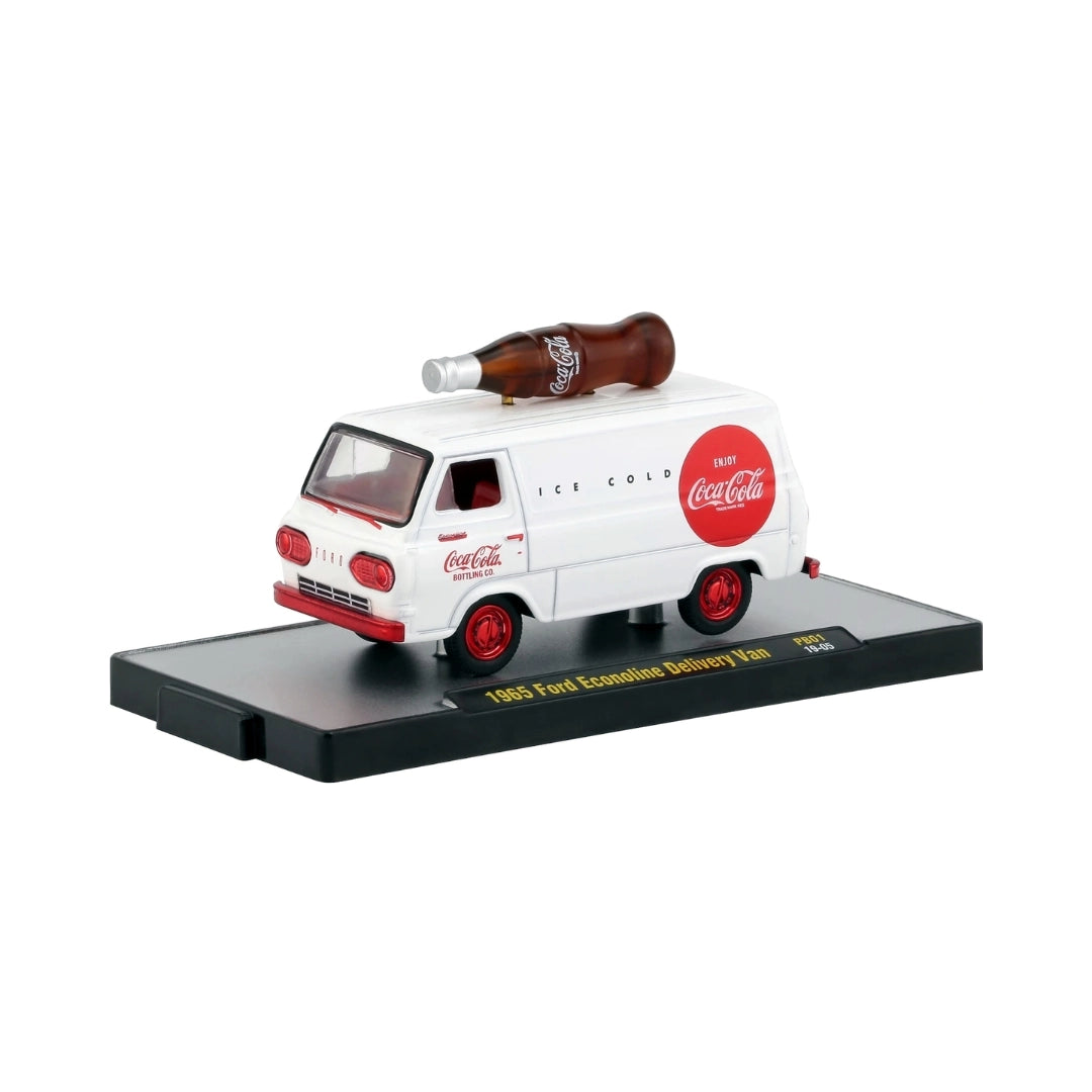 1965 Ford Econoline Delivery Van - White (Coca-Cola Bottle Top - Red Chrome Details & Hubcaps, Red Interior - Chase)