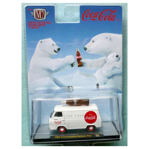 1965 Ford Econoline Delivery Van - White (Coca-Cola Bottle Top - Silver Chrome Details, White Hubcaps, Black Interior)