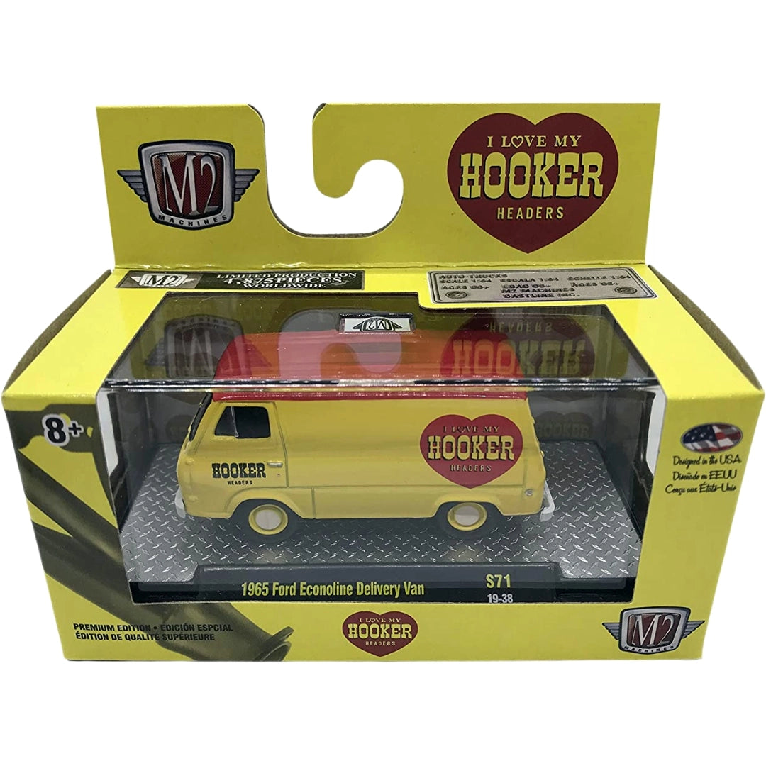 1965 Ford Econoline Delivery Van - Yellow/Red (Hooker Headers)