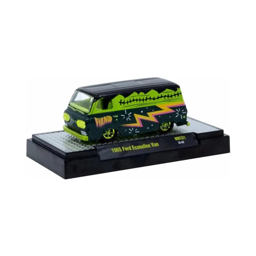 1965 Ford Econoline Van - Dark Green (Green Chrome Rims & Details, Green Interior)