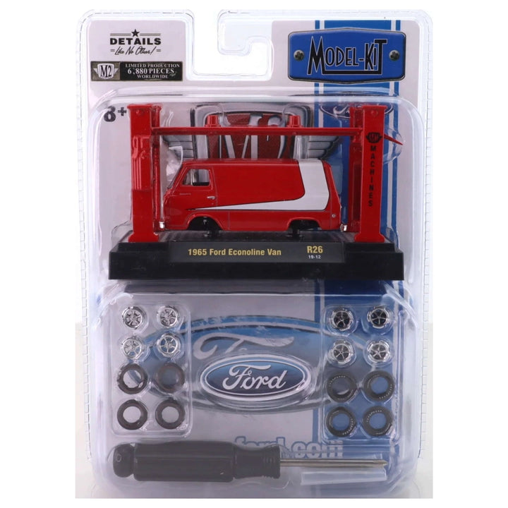 1965 Ford Econoline Van - Red/White (Model Kit)