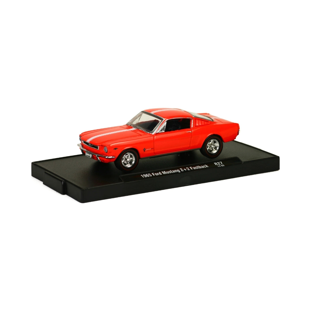 1965 Ford Mustang 2+2 Fastback - Red with White Stripes