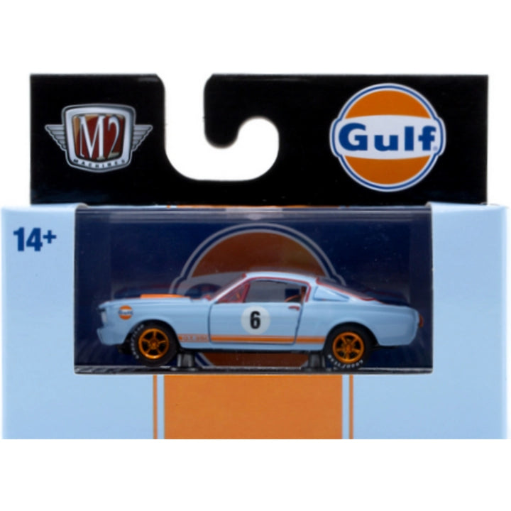 1965 Shelby G.T.350R - Light Blue with Orange Graphics (#6) with Orange Chrome (Chase)