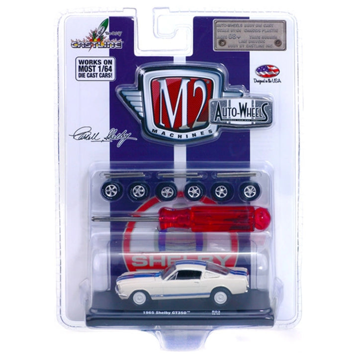 1965 Shelby GT350 - White with Blue Stripes (Auto-Wheels)