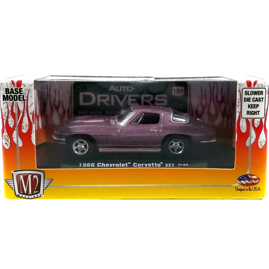 1966 Chevrolet Corvette 327 – Metallic Lavender/Purple (Chrome Rims, Box)