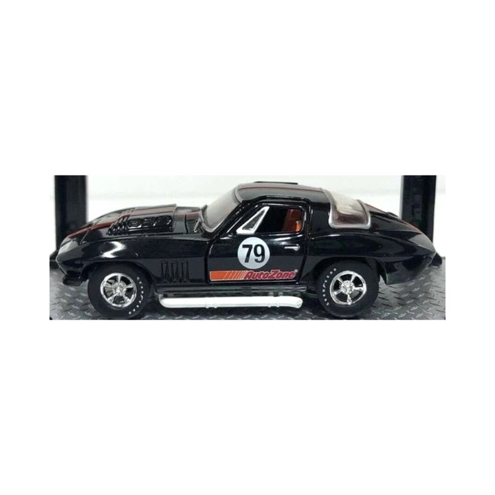 1966 Chevrolet Corvette 427 – Black (#79 Racing Livery, Chrome Rims, AutoZone Exclusive)