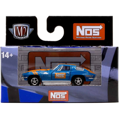 1966 Chevrolet Corvette 427 – Blue (Chrome Rims, Orange Racing Stripes, NOS Livery)