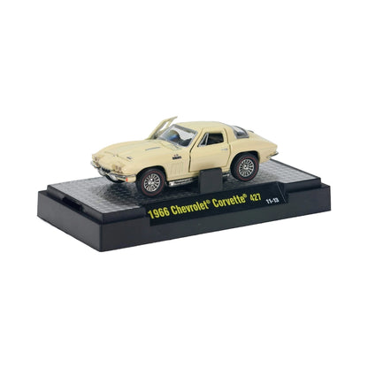 1966 Chevrolet Corvette 427 – Cream/Light Yellow (Chrome Wire-Spoke Rims, Box)