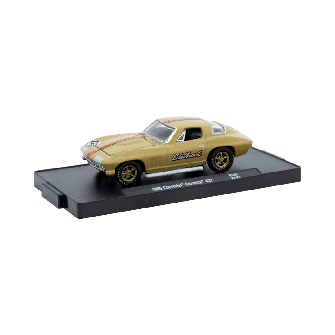 1966 Chevrolet Corvette 427 – Gold (Black/Gold Rims, Edelbrock Livery)