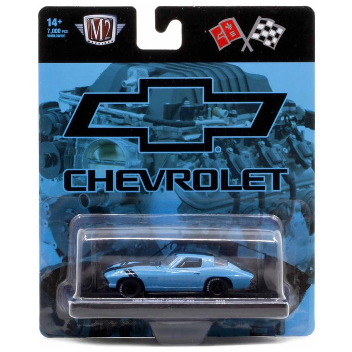 1966 Chevrolet Corvette 427 – Light Blue (Black Hood Stripes, Black Rims, Target Exclusive)