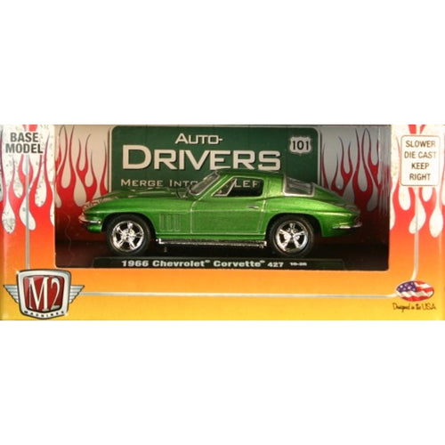 1966 Chevrolet Corvette 427 – Metallic Green (Chrome Rims, Box)