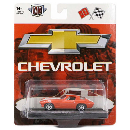 1966 Chevrolet Corvette 427 – Orange (White Hood Stripes, Chrome Rims)