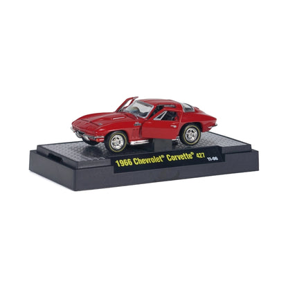 1966 Chevrolet Corvette 427 – Red (Gold Wire-Spoke Rims, Hood Open, Box)