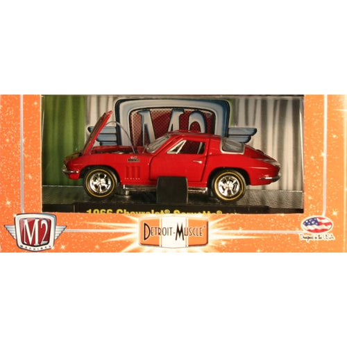 1966 Chevrolet Corvette 427 – Red (Gold Wire-Spoke Rims, Hood Open, Box)