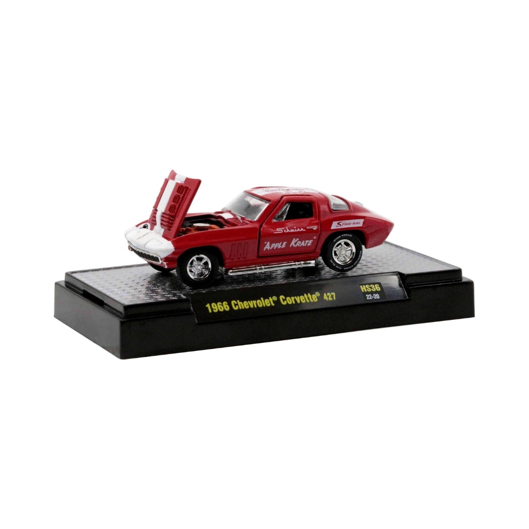 1966 Chevrolet Corvette 427 – Red (Hood Open, Chrome Rims, Schwinn Krate Livery, Hobby Exclusive)