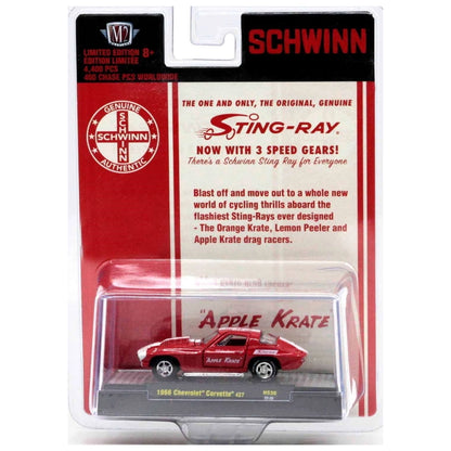1966 Chevrolet Corvette 427 – Red (Hood Open, Chrome Rims, Schwinn Krate Livery, Hobby Exclusive)