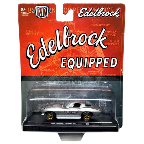 1966 Chevrolet Corvette 427 – Silver (Red Pinstripes, Gold/Black Rims, Edelbrock Livery)