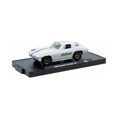 1966 Chevrolet Corvette 427 – White Edelbrock Livery (Gold/Black Rims)