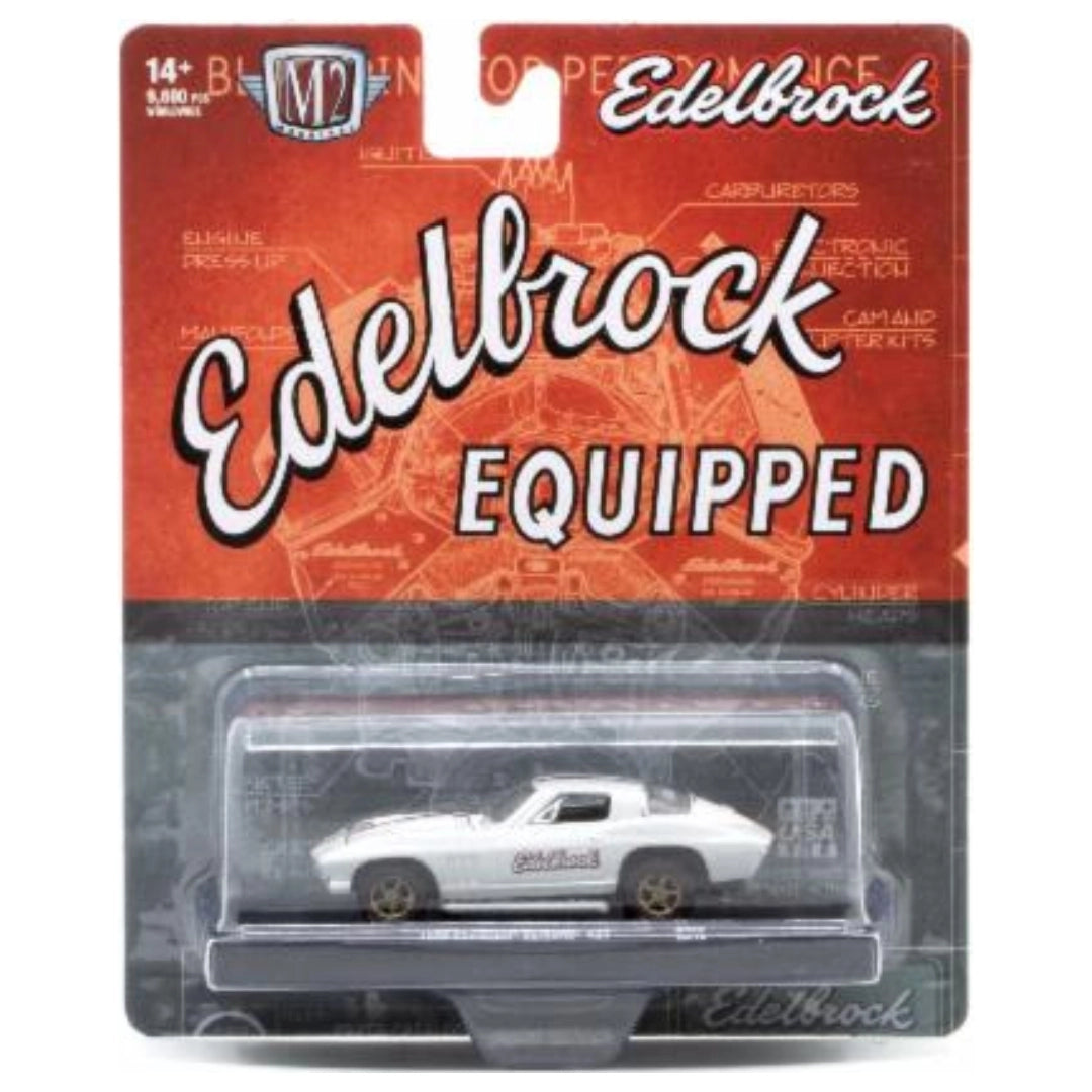 1966 Chevrolet Corvette 427 – White Edelbrock Livery (Gold/Black Rims)