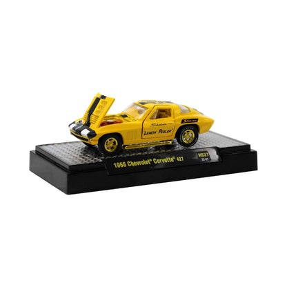 1966 Chevrolet Corvette 427 – Yellow (Hood Open, Gold Rims, Schwinn Krate Livery, Chase, Hobby Exclusive)