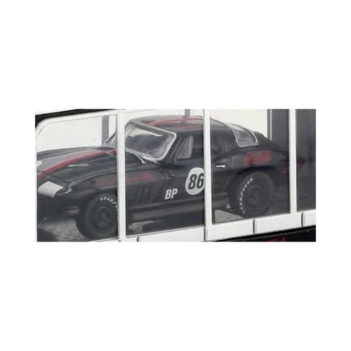1966 Chevrolet Corvette – Black (#86 Racing Livery, Coca-Cola Auto-Haulers Set)