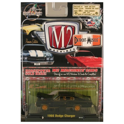 1966 Dodge Charger - Black/Gold (Detroit-Muscle Release 07, Chase)