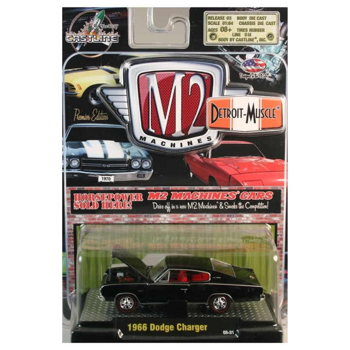 1966 Dodge Charger - Black (Detroit-Muscle Release 08)