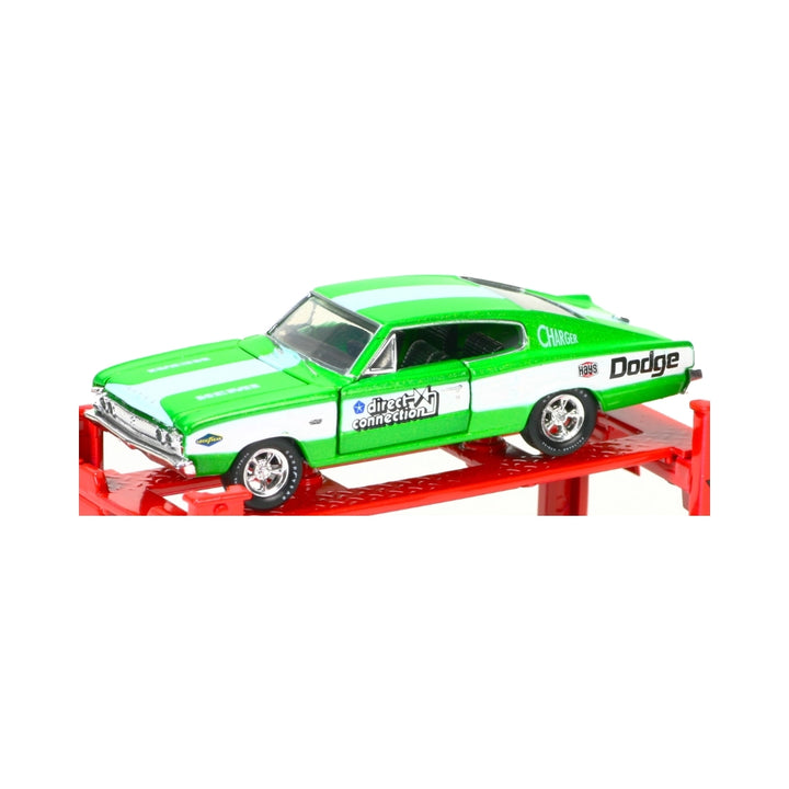 1966 Dodge Charger - Green & White (Auto-Lift Release 09 / Set)