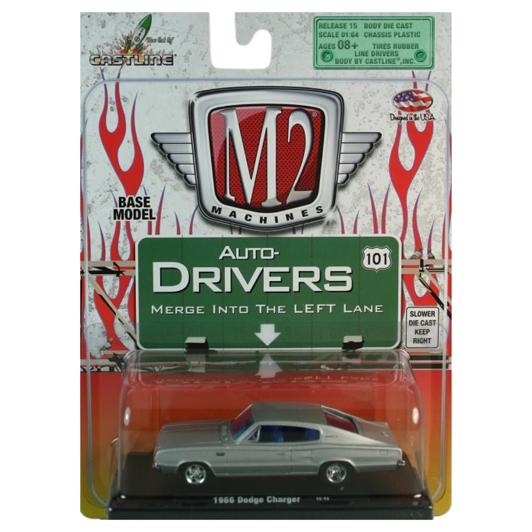 1966 Dodge Charger - Silver (Auto-Drivers / Blister Card)