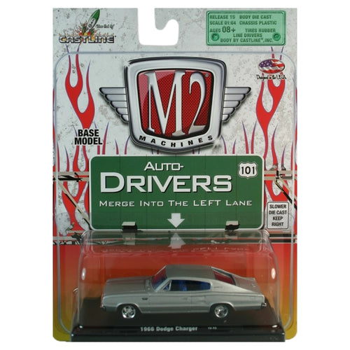 1966 Dodge Charger - Silver (Auto-Drivers / Blister Card)