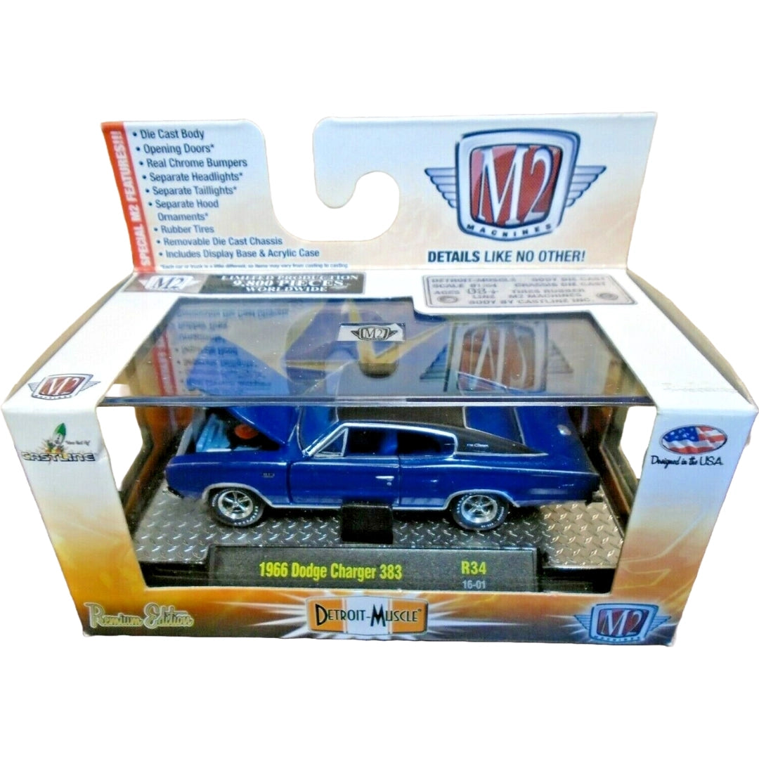 1966 Dodge Charger 383 - Blue (Detroit-Muscle Release 34)