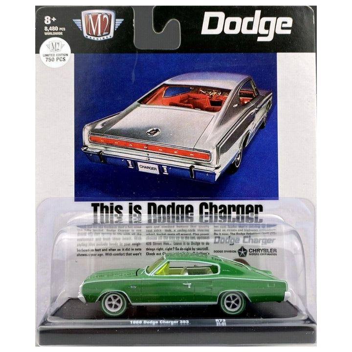 1966 Dodge Charger 383 - Green (Chase / Blister Card)