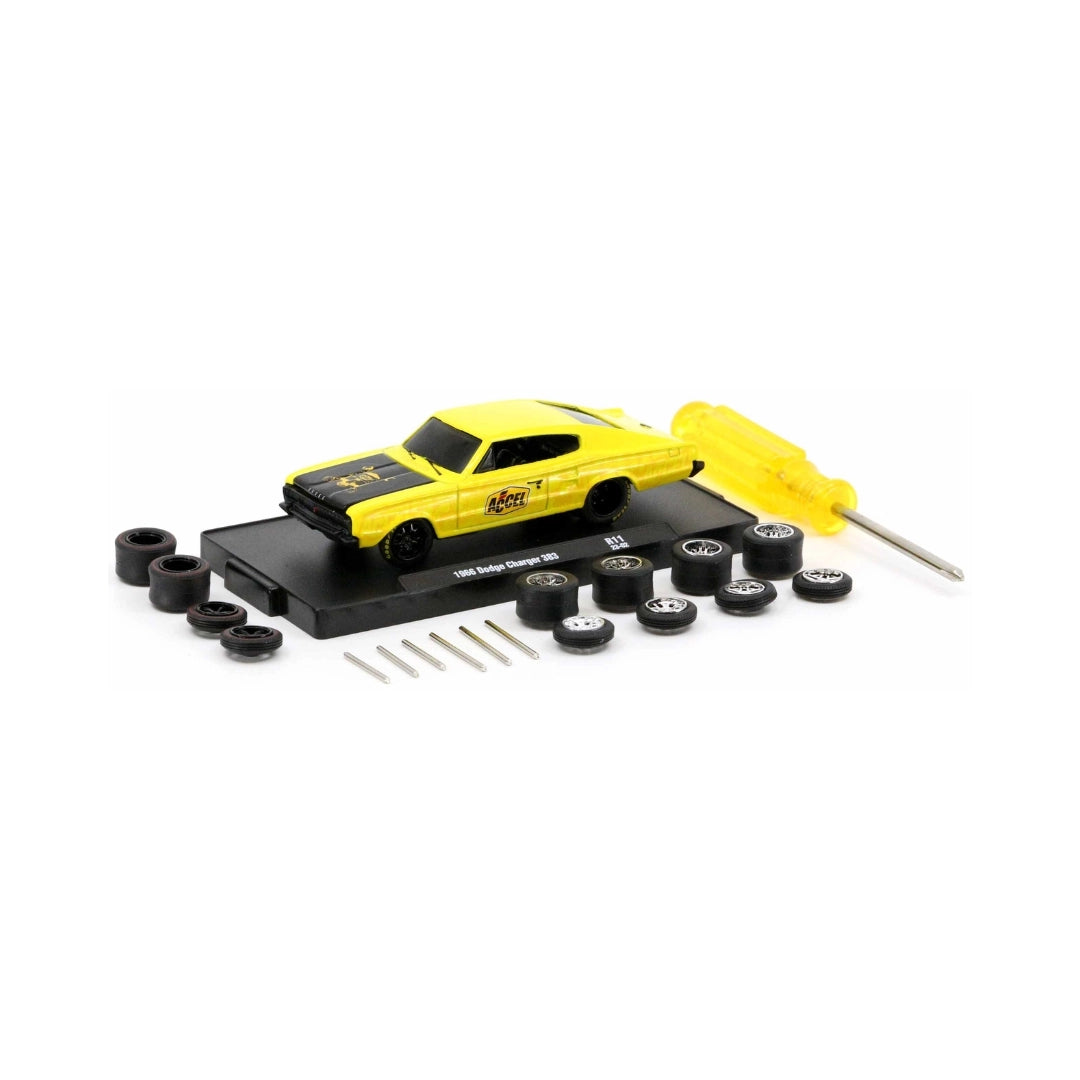 1966 Dodge Charger 383 - Yellow (Auto-Wheels / Accel Ignition / Tool Kit)