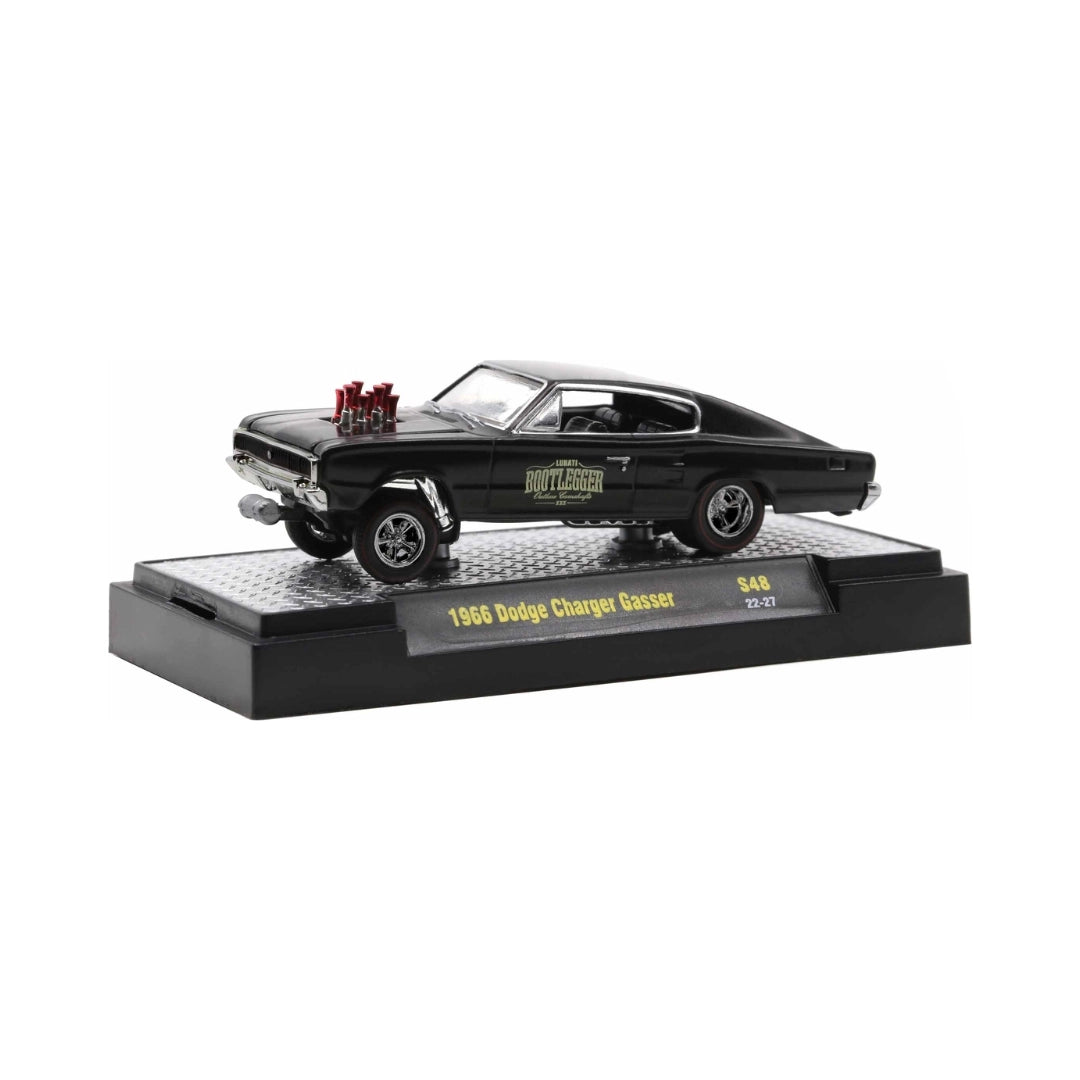 1966 Dodge Charger Gasser - Black (Bootlegger Outlaw / Walmart Exclusive)