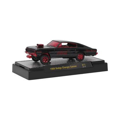 1966 Dodge Charger Gasser - Black (Chase / Red Chrome Rims & Details)