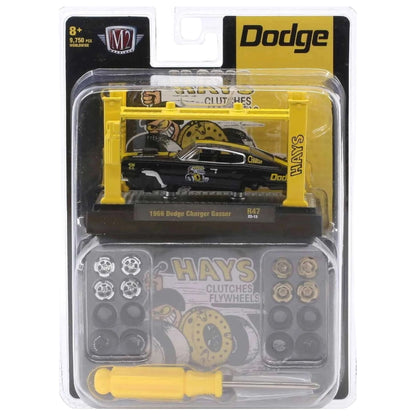 1966 Dodge Charger Gasser - Black (Model-Kit Release 47 / Standard - Silver Parts)