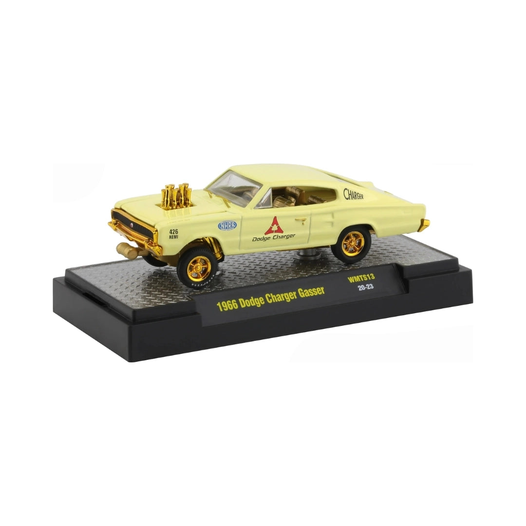 1966 Dodge Charger Gasser - Light Yellow (Chase / Detroit-Muscle WMTS13)