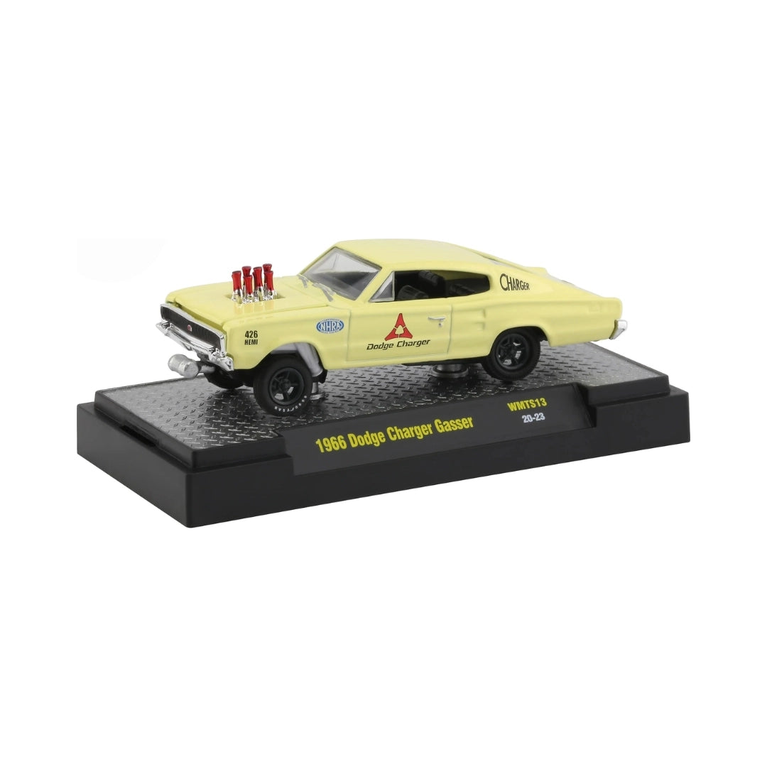 1966 Dodge Charger Gasser - Light Yellow (Detroit-Muscle WMTS13 / Walmart Exclusive)