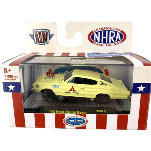 1966 Dodge Charger Gasser - Light Yellow (Detroit-Muscle WMTS13 / Walmart Exclusive)