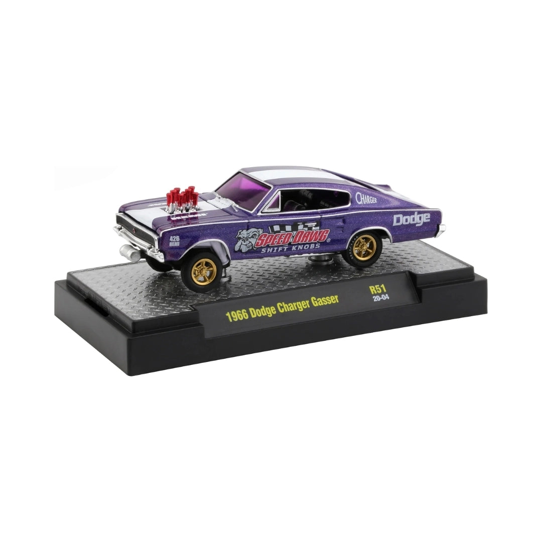 1966 Dodge Charger Gasser - Purple (Gassers Series Release 51 / Speed Dawg Livery)