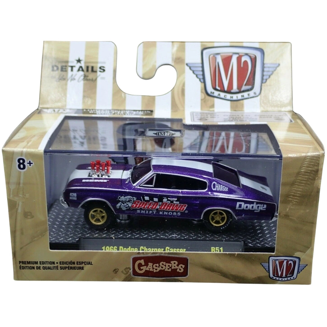 1966 Dodge Charger Gasser - Purple (Gassers Series Release 51 / Speed Dawg Livery)