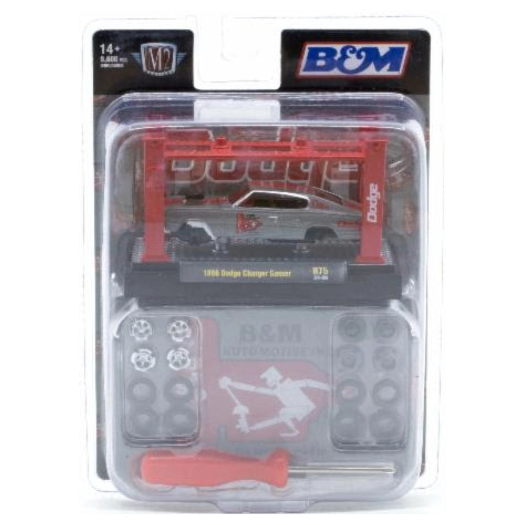 1966 Dodge Charger Gasser - Silver & Red (Model-Kit / B&M Racing Livery)